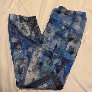 lululemon athletica Blue Patterned Leggings